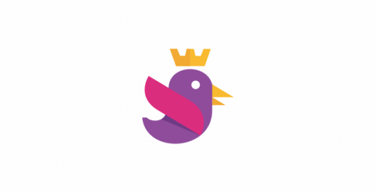 Bird online marketing company logo design symbol by Utopia branding agency