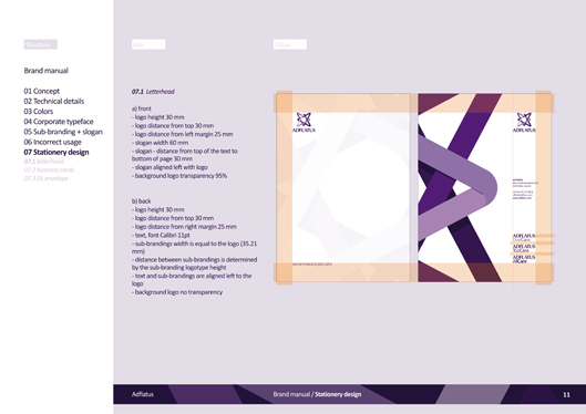 adflatus interior design logo design identity design branding manual 11 stationery design letterhead