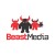 Beast media full service online advertising agency logo design by UTOPIA branding agency