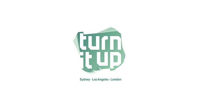 Turn it up, music management company, records label, music publisher, logo design by Utopia branding agency