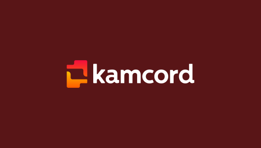 Kamcord, logo design for recording application technology for mobile game developers 