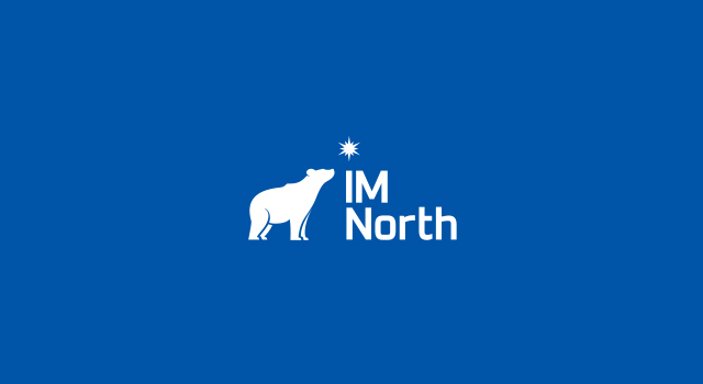 IMnorth, seo, internet marketing company, polar bear, bear, north, star, logo design by Utopia branding agency