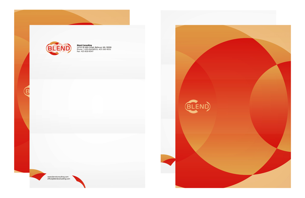 blend consulting company letterhead design