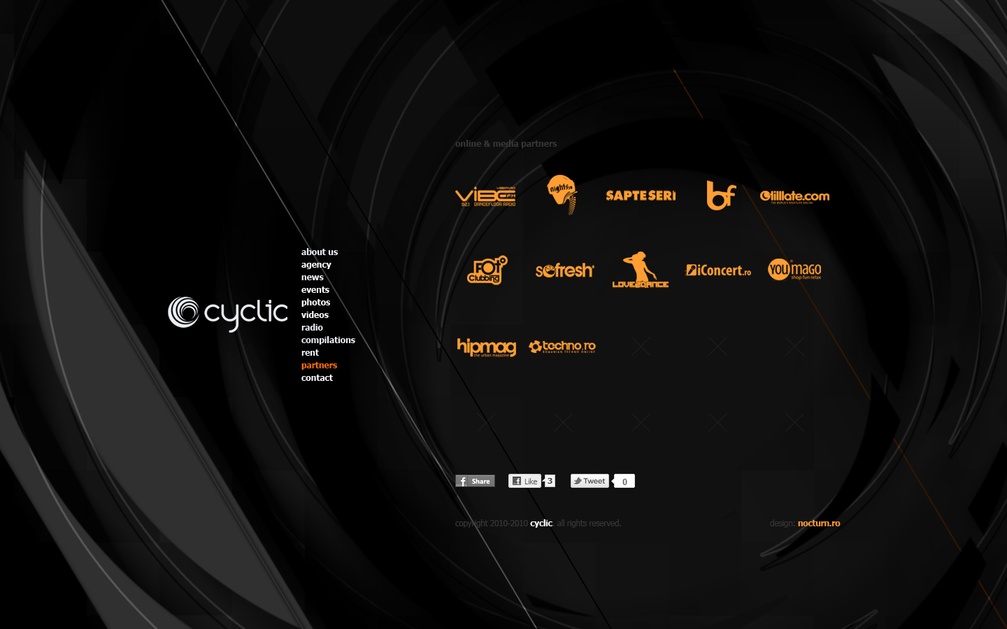 cyclic dj booking agency records label - partners - web website design by Utopia branding agency