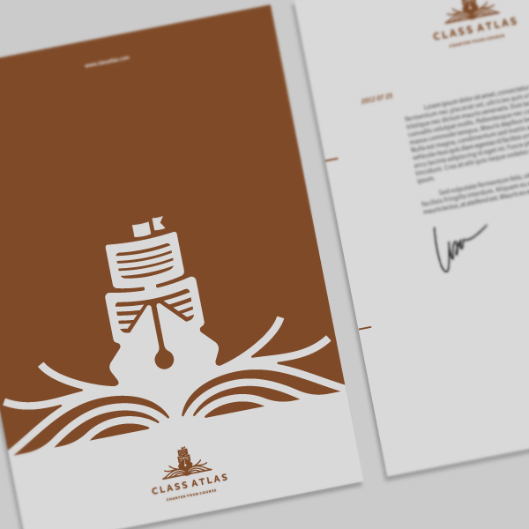 Class Atlas™ Branding Project Logo design and Identity design for an Educational Resource